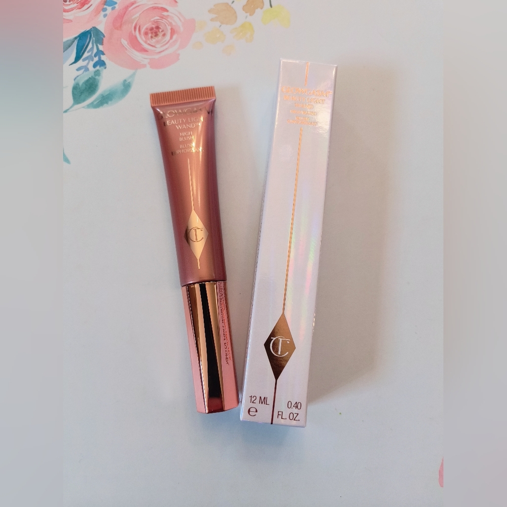 Charlotte Tilbury Glowgasm Beauty Light Wand Highlighter Blush Gel In Pinkgasm